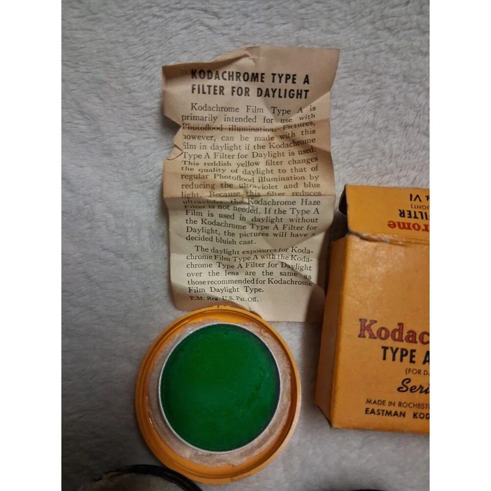 Vintage Kodak Case with Assorted Filters